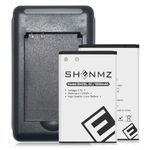 SHENMZ BL-5C Battery Charger, 2X 1900mAh Replacement BL-5C Battery with Battery Charger for Household Radio, Nokia 1000/1010/1100/1108/1110/1111/1112/1116 BL-5C Spare Battery Charger Kit