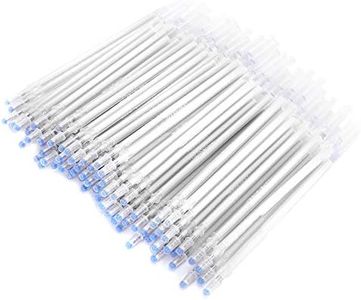 Dioche Bolígrafo de Tela Borrable Blanco Bolígrafos Térmicos Calor Vapor Cuero Marca Borrado 100 Piezas Blanco Alta Temperatura que Desaparece Borrado en Seco y Marcadores Líquidos para