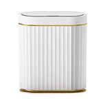 maxant Smart Trash Bin with Lid, Automatic Trash Can, Smart Motion Sensor Waste Bin, Touch Bin, Trash Can for Bedroom Bathroom Kitchen Office (9L Weißgold)