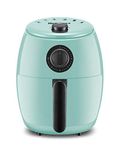 Maxi-Matic Elite Gourmet EAF-0201BL Personal Compact Space Saving Electric Hot Air Fryer Oil-Less Healthy Cooker, Timer & Temperature Controls, PFOA/PTFE Free, 1000W, 2.1 Quart, Mint