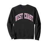 West Coast Varsity Style Pink Text 
