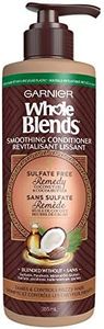 Garnier Whole Blends Sulfate Free Conditioner for Frizzy Hair, Up To 24 Hours Of Frizz Control, Coconut Oil, 335ML