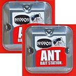 Nippon Ant Bait Station twin - Nippon ant killer | Ant Bait Station outdoor, ant nest killer bait stations, use as ant killer indoor, home, garden | Ant Control to Destroys ants & nests (ant traps)