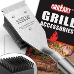 GRILLART Grill Brush and Scraper, Wire BBQ Grill Brush for Outdoor Grill, 16.5†Grill Cleaning Brush BBQ Grill Accessories, Safe Grill Cleaner Brush-Ideal Gift for Men/Dad BBQ Brush for Grill Cleaning