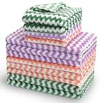 EigPluy Microfiber Cleaning Cloth,12 Pack Dish Cloths,10x10 Inches Dish Towels,Super Soft and Absorbent Kitchen Dishcloths,Fast Drying Microfiber Kitchen Towels,Cotton Dish Rags(Mix Color)