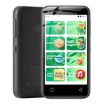 Globluum 80GB MP3 Player for Kids, Parental Controls, Supports Spotify Kids, Audible, LibriVox, Amazon Music and Kindle:Safe Android MP4 Player with 4" Touchscreen, WiFi and Bluetooth(Glossy Black)