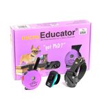 Educator E-Collar Humane Dog Training Collar with Remote, Features 100 Levels of Safe Stimulation, Tapping Sensation, Night Light, Waterproof, Rechargeable, 1/3 Mile 1 Small Dog, Purple
