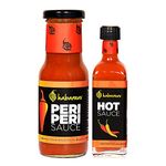 Habanero Peri Peri Sauce & Hot Sauce l 300G l Gluten Free l 100% Vegan and Natural Ingredients l Perfect as Salad Dressing l Chilli sauce replacement l Enjoy with French Fries, Samosas, Jolo Chips, Noodles, Brown Bread Sandwich, Burger, Nachos | Add to tomato sauce to use as Spicy Ketchup or Pizza Sauce on Mozzarella Cheese loaded Pizza | Perfect as Salad Dressing l Mix in Cheese Spread or Cheese Sauce l