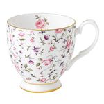 Royal Albert Modern Vintage 40002398 Footed Mug 0.3ltr, Rose Confetti, Fine Bone China