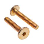 M6 x 50mm Furniture Hex Bolts by Keple, 25 Pack – Steel Hex Head Bolts, Furniture Bolts, Screws for Bed & Wood Furniture, Hex Head Timber Screws, Furniture Bolts for Repair – Furniture Hardware