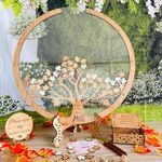 Personalized Mapple Tree & Leaves Wedding Guest Book Alternative, Wedding Guest Book for Registry Items,Mapple Tree in a circle, Family Tree Guest Book Wedding,Alternative Guest Book Wedding Reception…