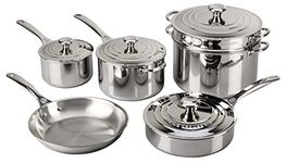 Le Creuset Tri-Ply Stainless Steel 10 pc. Cookware Set
