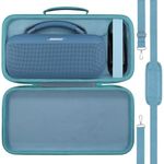 for Bose SoundLink Max Portable Speaker Hard Protective Case, Portable Travel Case Replacement with Shoulder Strap and Handle (Blue Case) - co2CREA