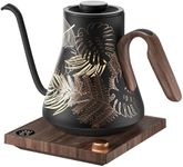 INTASTING Electric Kettle, Gooseneck Electric Kettle, ±1℉ Precise Temperature Control, Stainless Steel Interior, Quick Heating for Pour Over Coffee, Tea & Boiling Water, 0.9L (Rainforest)