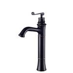 GRAWIT ORB Single Lever Basin Bathroom Faucet, Oil Rubbed Bronze Vessel Sink Tap,Low Style (Size : Low Style) beautiful scenery