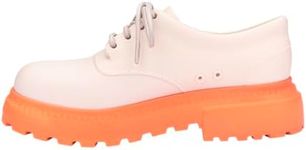 Melissa Charlotte Flats for Women, Matte Beige/Orange, 9