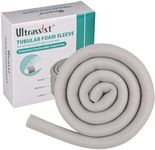 Ultrassist Toe Sleeve with Overlap Small Size 5/8" Inner Diameter 36" Roll, Grey Sponge Toe Protectors for Blisters, Bunions, Corns