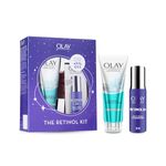 Olay Retinol Kit for Overnight Repair | Retinol Serum with Free Cleanser | Plumper, Younger looking Skin | 24h Hydration | Fragrance Free | Normal, Oily,Dry,Combination Skin | Paraben & Sulphate Free | Pack of 2