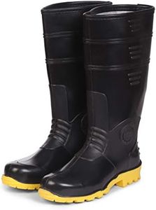 Duckback Men's Black PVC Industrial Purpose Super Safety/Welsafe Gum Boots - (6)