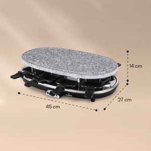 Klarstein Steaklette Raclette Grill for 8 People – Tabletop Party Grill