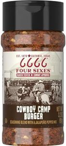 6666 Four Sixes Cowboy Camp Burger Seasoning, 3.2 Ounce