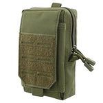 Tactical EDC Bags, Molle Pouch Phone, Utility Gadget Waist Bag, Compact Army Belt Pouch, Military Fanny Packs, Universal Outdoor Pocket Organizer for Traveling Running Cycling Hiking (green)