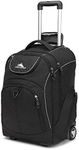 High Sierra Powerglide Wheeled Laptop Backpack, Black