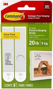 Command Picture Hanging Strips, White, X-Large (Pack of 8)