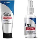 Results RNA | ACS 200 Colloidal Silver - 4 Ounce and Colloidal Silver Gel Extra Strength | Advanced Cellular Silver Topical Gel for Sunburn, Wounds, Rashes, Skin Irritations (8 Ounce)