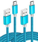 2pack 3.5ft Micro USB Cable Android Fast Charger Power Cord for Samsung S7/S6, Note 5/4, Galaxy J7 J3, Tablet Tab 3 4 S2 A 10.1 9.7 8.0 7.0 S 10.5 E 9.6 Pro Kids Lite Nook, Kindle Tablets Fire Hd Hdx