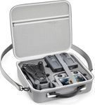 M.G.R.J® Carrying Case for DJI Mavic 4 Pro Drone, Travel Portable Bag for DJI Mavic 4 Pro Drone Fly More Combo (DJI RC 2 / RC Pro 2 Remote Controller) (Hard|PU Leather|Grey)