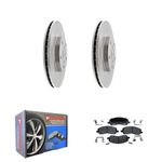 Stirling Front QUALITY Brake Rotors and Ceramic Pads Kit For Jeep Patriot 2007 2008 2009 2010 2011 2012 2013 2014 2015 2016 2017|53038 D866