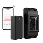 AGSHOME Smart WLAN Garage Door Opener, Wireless Installation, Compatible with Alexa/SmartLife App, No Hub Required, Easy Setup