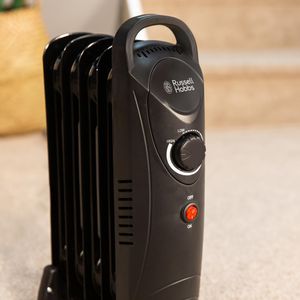 Russell Hobbs Oil Filled Radiator, 650W – Portable Electric Heater