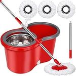 Spin Mop and Bucket Set, 360° Spin 