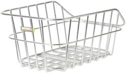Basil Cento Aluminum Rear Bicycle Basket - Silver