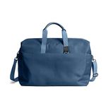 DailyObjects Pet Deep Sea Crossbody Gravity Duffle Bag For Men&Women|100% Recycled|Stylish Travel Shoulder Bag|Detachable Strap|Sturdy&Spacious|Sports&Fitness Bag With Trolley Sleeve,32 cm,Blue