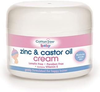 Cotton Tree Zinc And Castor Oil Cream For Nappy Rash, White