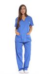 Just Love Women's Royal Blue Scrub Set - Medium