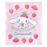 Northwest Sanrio Cinnamoroll Silk Touch Throw Blanket, 50" x 60", Sweet as Strawberries