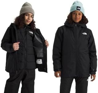 The North Face Teen Freedom Triclimate Jacket | Heatseeker Insulation & Water Repellent Finish, Helmet Compatible Hood, Goggle Wipe, TNF Black, Small