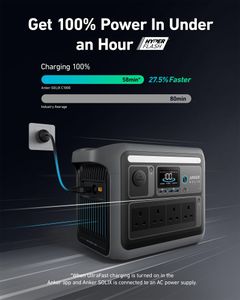 Anker SOLIX C1000 Portable Power Station – High-Capacity Backup