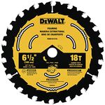 DEWALT Circular Saw Blade, 6 1/2 Inch, 18 Tooth, Framing (DWA161218)