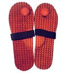 INDIGENOUS Handcrafted Traditional Indian Khadau Slipper Or Ancient Foot Reflexology Massage Footwear with Acupressure Benefits For Man And Women