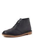 Clarks Men's Desert Boot Bushacre 3, Black Leather, 10 UK