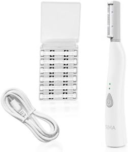 SPA SCIENCES - SIMA Patented Dermaplane Razor for Women Face – Painless 2-in-1 Facial Exfoliation & Peach Fuzz Hair Removal – Anti-Aging – 3 Speeds – Rechargeable – 7 Weeks Treatment
