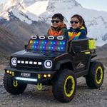 Toyzone Everest Electric Jeep (Black) | 12V Rechargeable Ride on with 4.5Ah Battery | Music Player with BT, USB & AUX | Smooth Acceleration | 6M Battery Warranty | Age 3-10 Years, Upto 50 kg