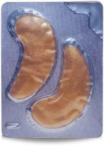 ZAQ Under Eye Mask Reduce Puffy Eyes, Undereye Bags, Wrinkles, Dark Circles - Under Eye Patches, Vegan Cruelty-Free Self Care (25 Pairs) (Honey/Copper 25pc)