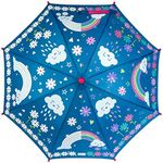 Stephen Joseph - Girls Colour Changing Umbrella - Rainbow - Dark Blue