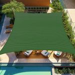 Shade&Beyond Sun Shade Sail Rectangle Canopy 12' x 16' Sail Shade Green Sun Shades for Patios